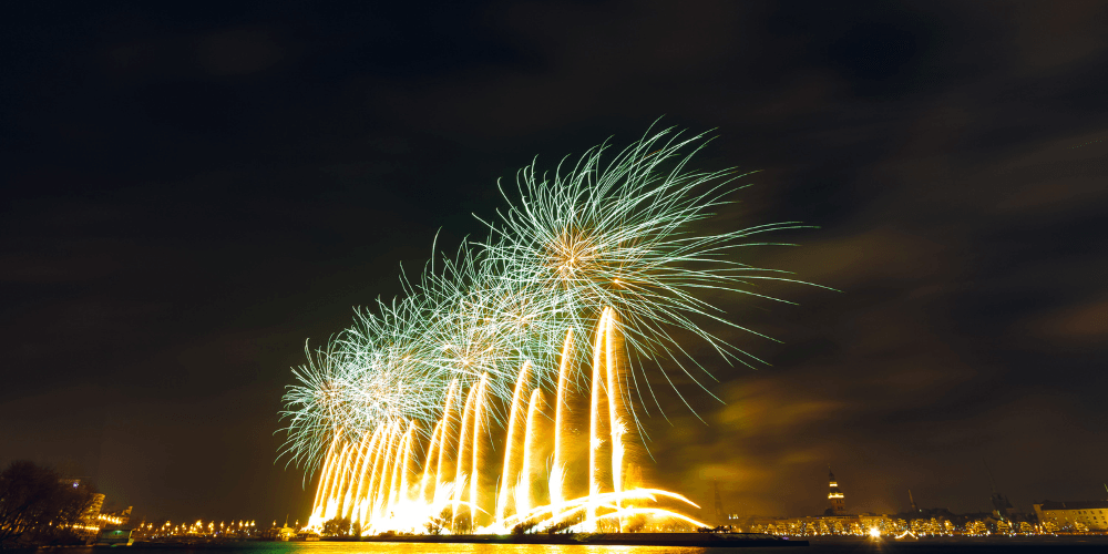Riga fireworks