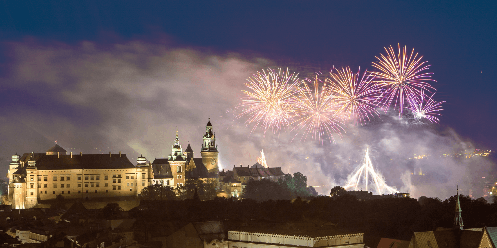 krakow fireworks